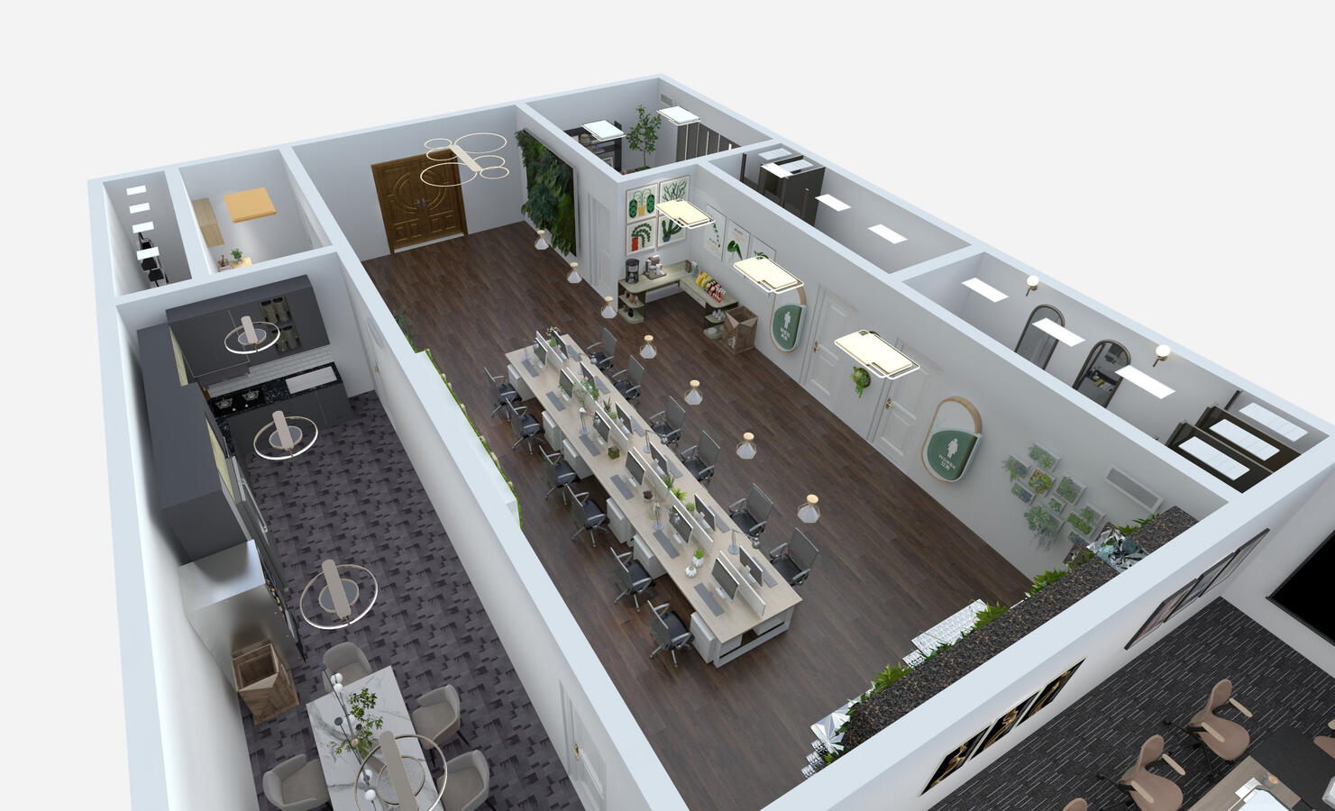 Aerial View of Office