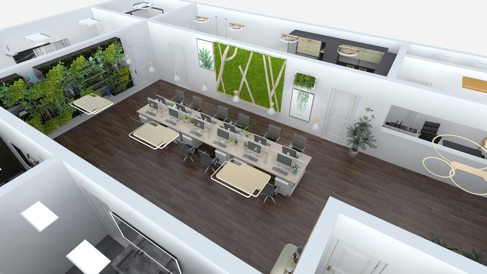 Aerial View of Office